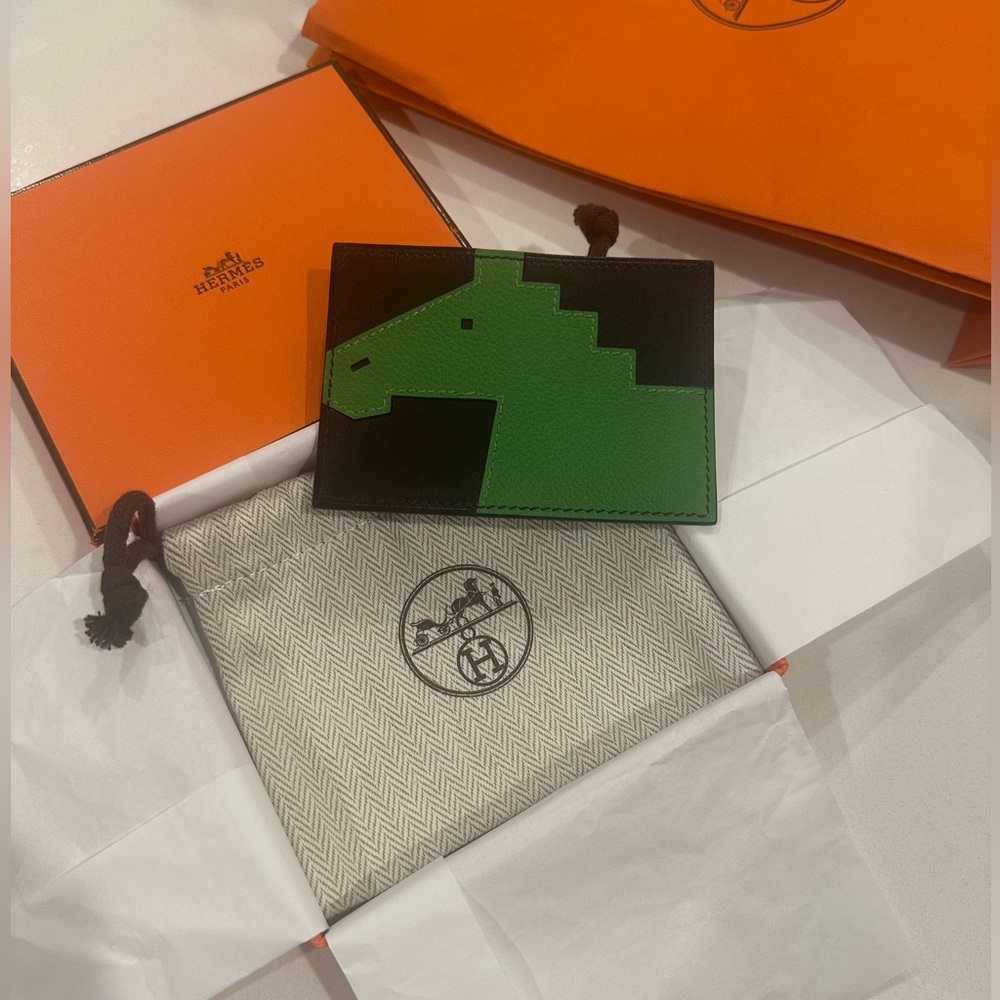 *RARE* Brand New Hermès Cheval Picto Card Holder